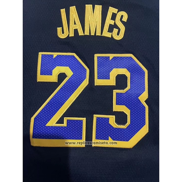 Camiseta Nino Los Angeles Lakers LeBron James #23 Earned 2021-22 Negro